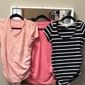 Bundle of Old Navy maternity tees